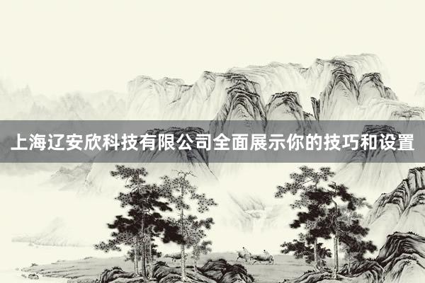 上海辽安欣科技有限公司全面展示你的技巧和设置